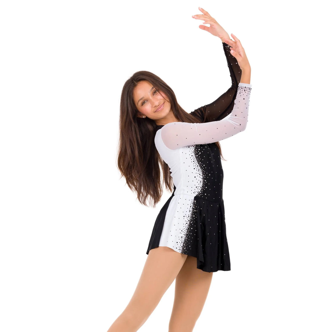 NOVA | Two-Tone Dress - Black