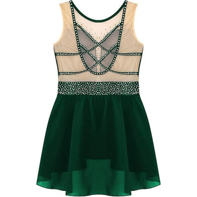 Skirted Dance dress with Cross Back Straps