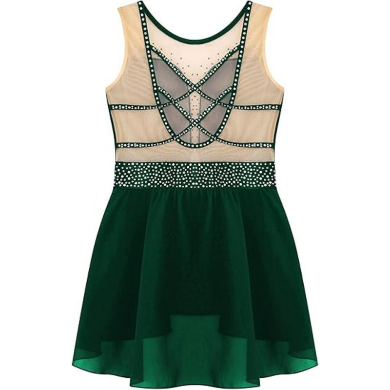 Skirted Dance dress with Cross Back Straps