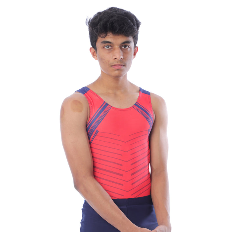 Bold Stripes Athletic Boys Leotard