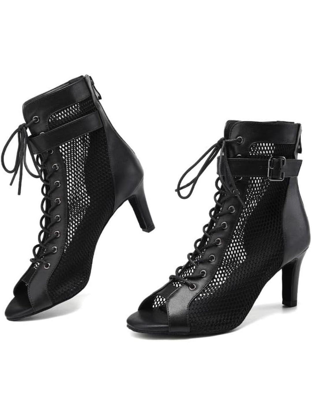 Mesh Dance Booties 7 cm