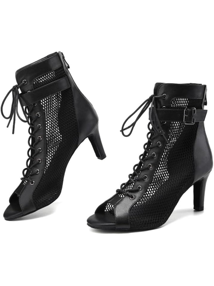 Mesh Dance Booties 7 cm
