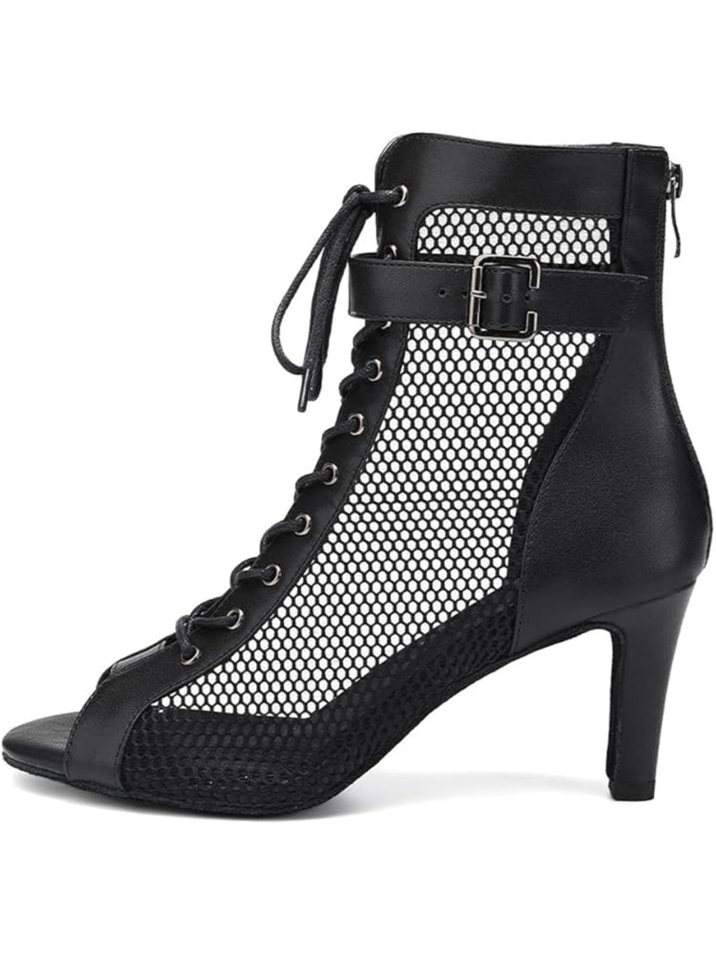 7 cm Latin Ballroom Dance heels Booties