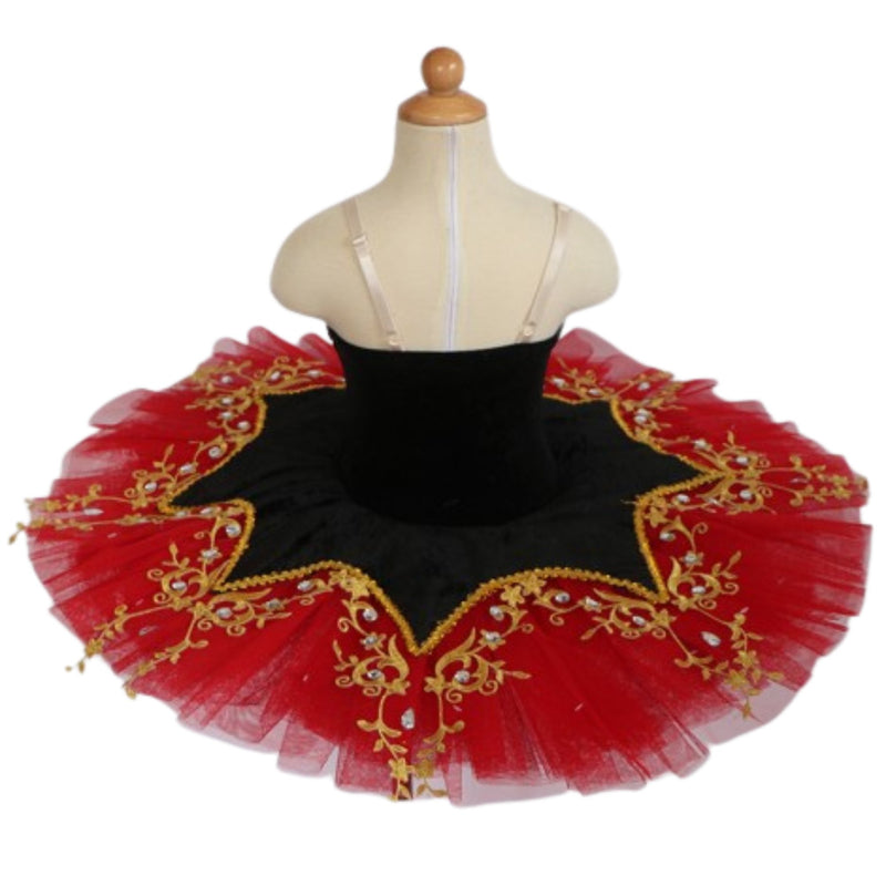 Red Pancake Tutu Dress