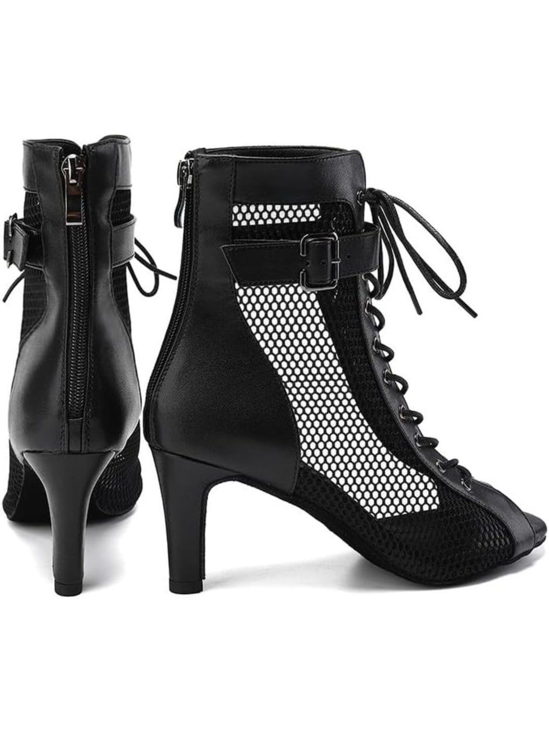 Mesh Dance Booties 7 cm