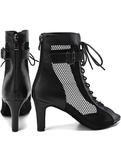 7 cm Latin Ballroom Dance heels Booties