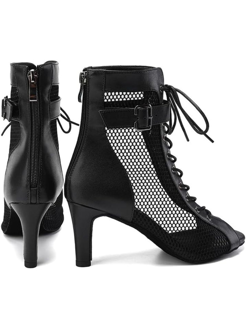 7 cm Latin Ballroom Dance heels Booties
