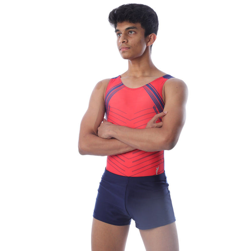 Bold Stripes Athletic Boys Leotard