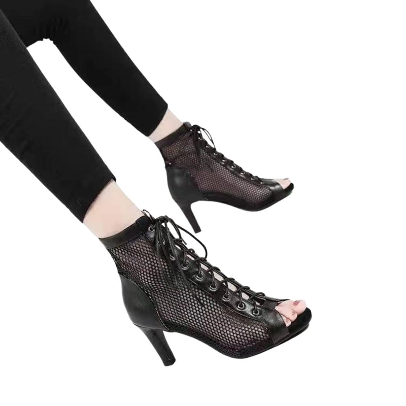 Latin Dance Booties - Black