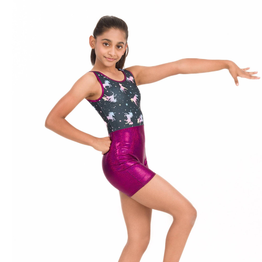 Metallic Magenta Unicorn Magic Unitard