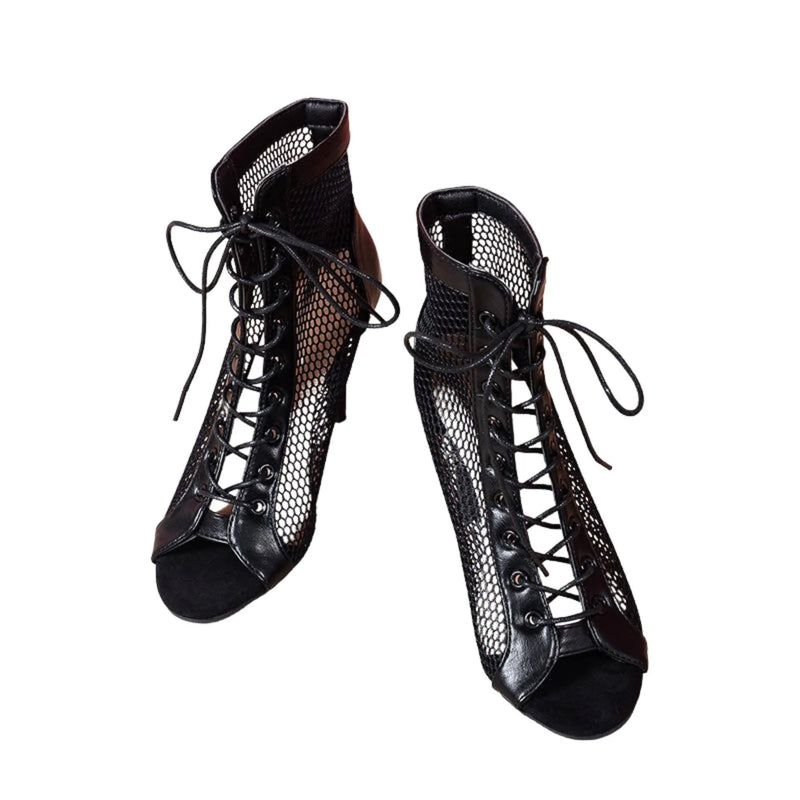 Latin Dance Booties - Black