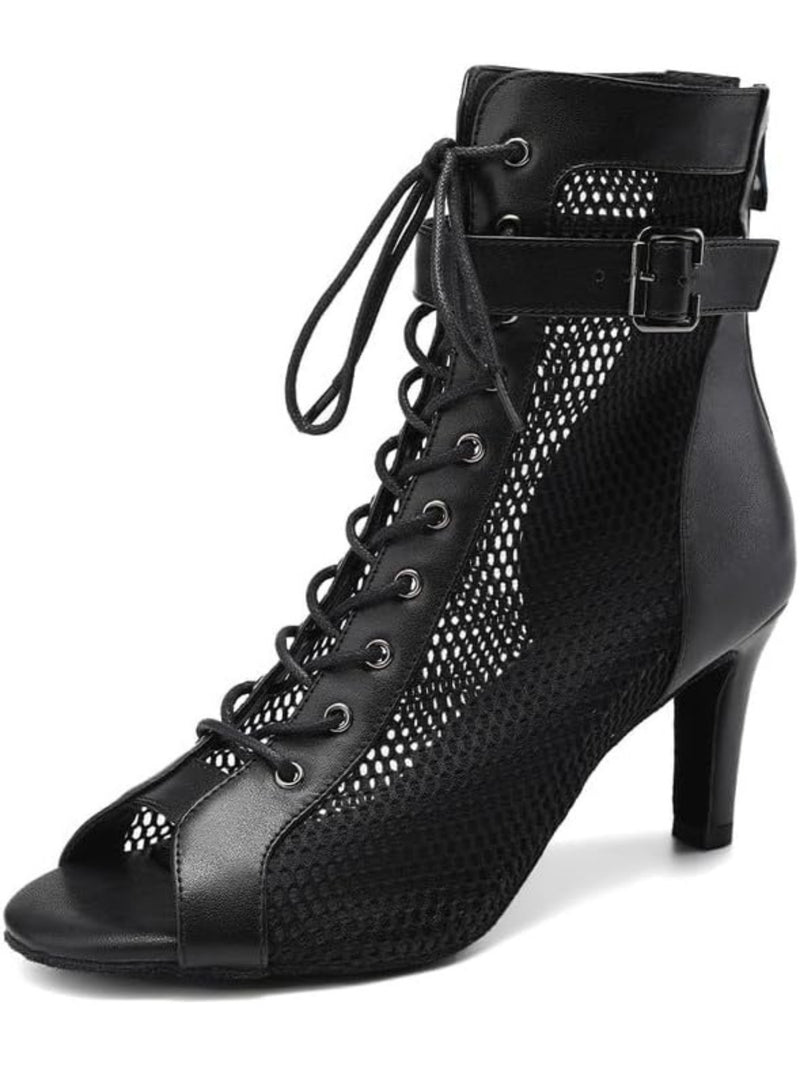 7 cm Latin Ballroom Dance heels Booties