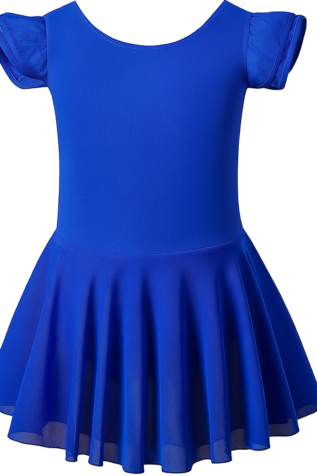 Flutter Sleeves Sheer Ballet Leotard dress