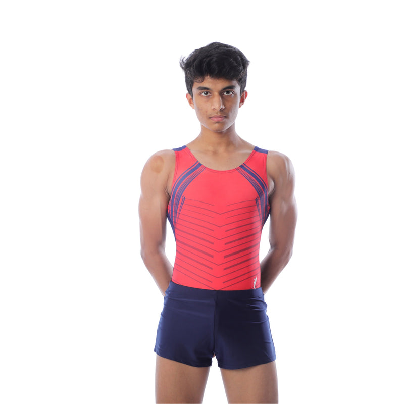 Bold Stripes Athletic Boys Leotard