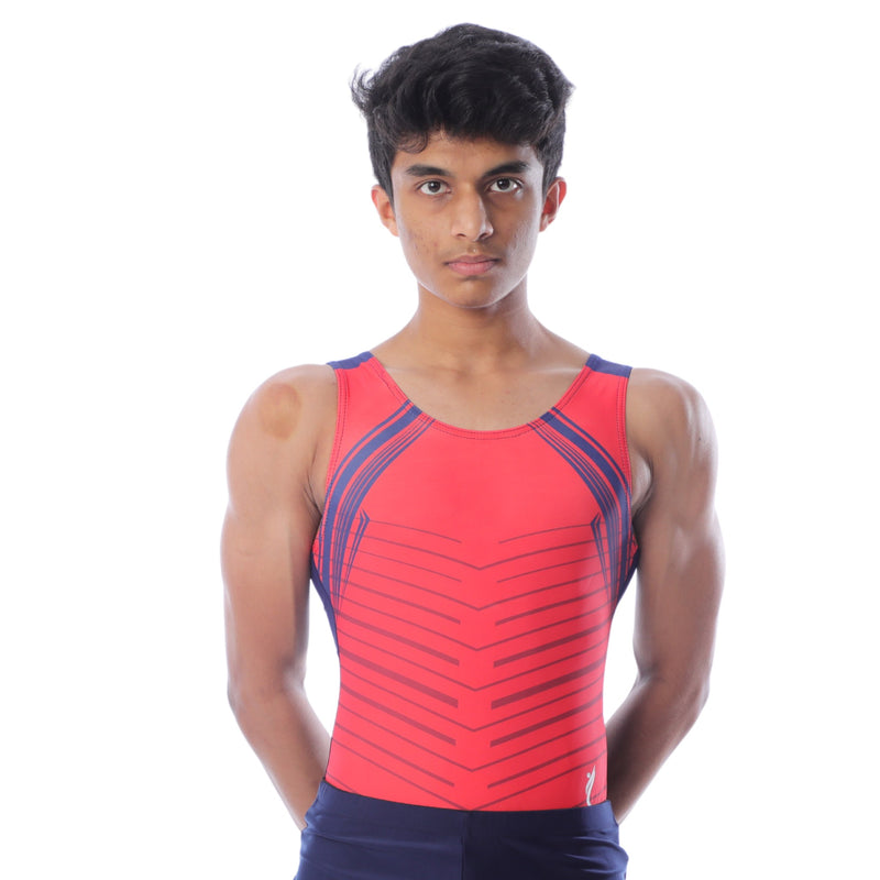 Bold Stripes Athletic Boys Leotard