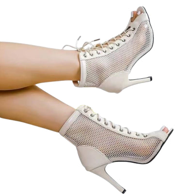 9 cm Latin Dance Performance Booties