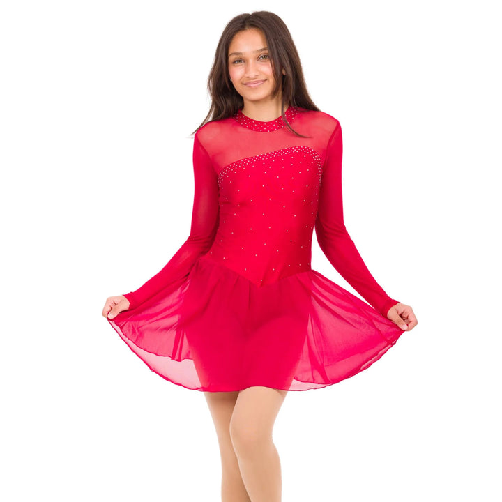 Mesh Dance Dress - Red