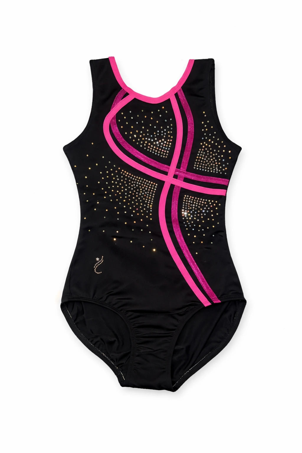 GLIMMER | Contrast Rhinestone Leotard