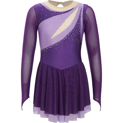 Rhinestone-Embellished Skating and Rhythmic Gymnastics Dress