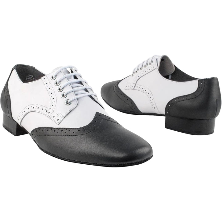Two-Tone Leather Oxfords