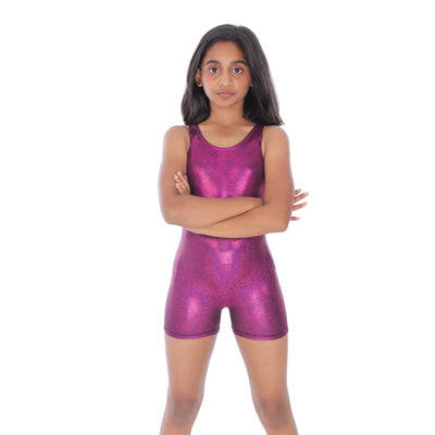 Metallic Megenta Unitard