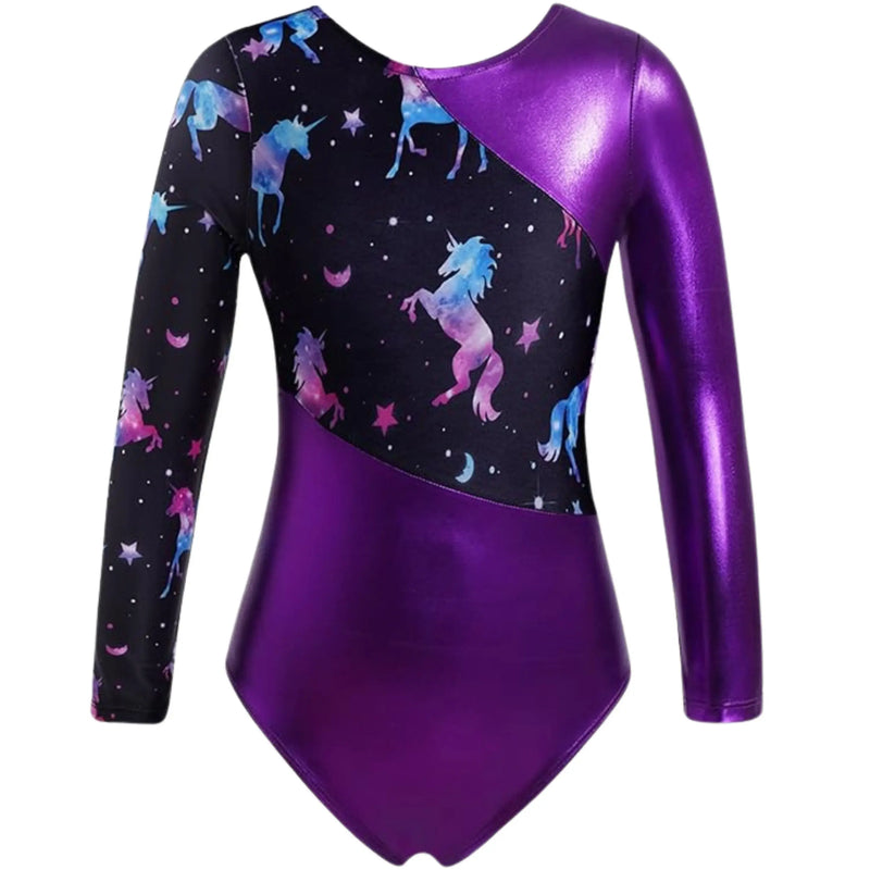 Leotards Animal Print Shiny Gymnastics long sleeves Leotard IKAANYA 1899.00