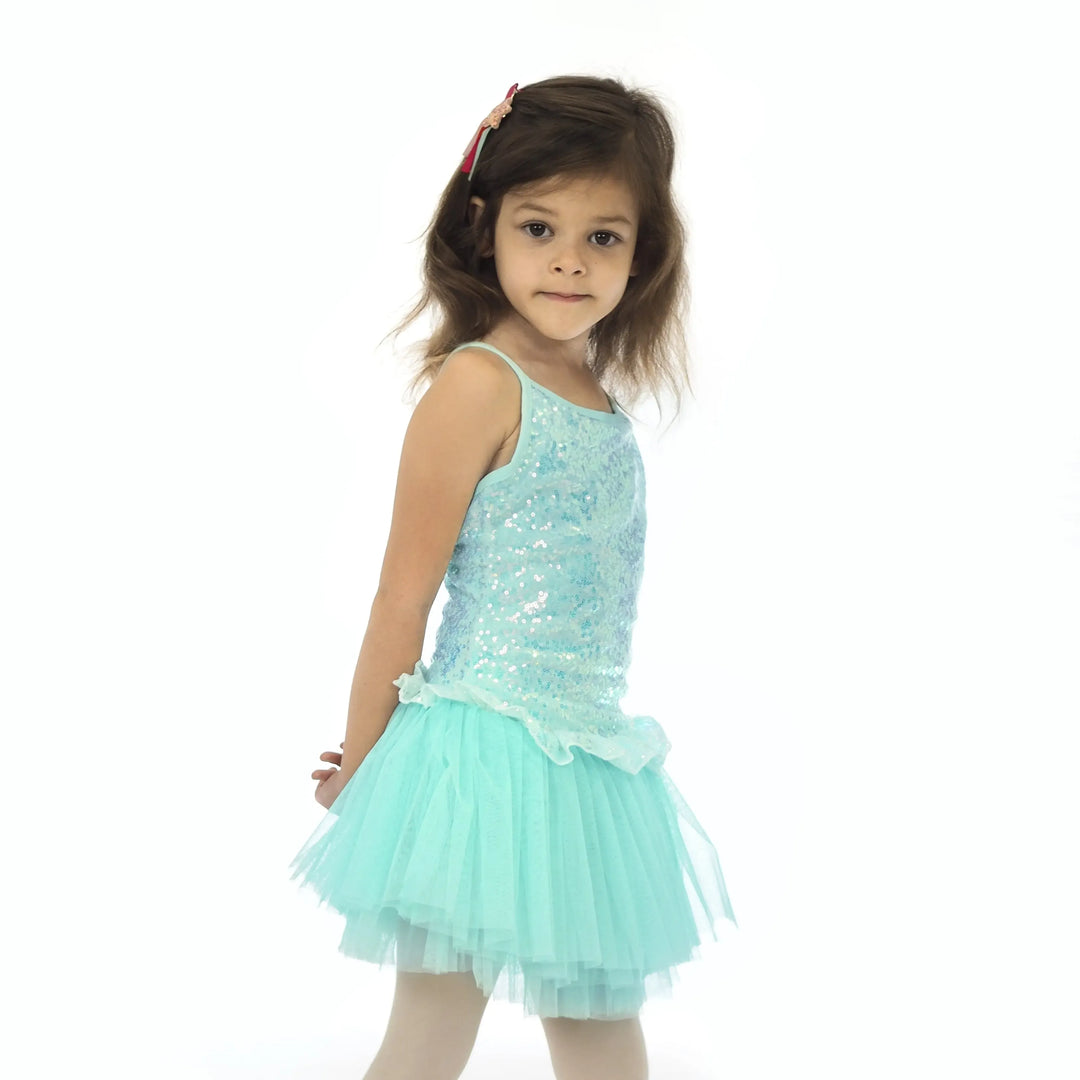 GLITTER | Camisole Sequin Dress - Mint