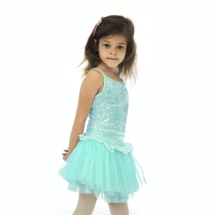 GLITTER | Camisole Sequin Dress - Mint