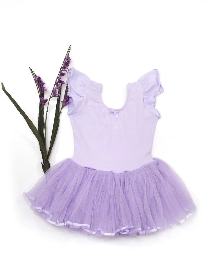 FLUFF | Flutter Sleeves Dress - Lavender
