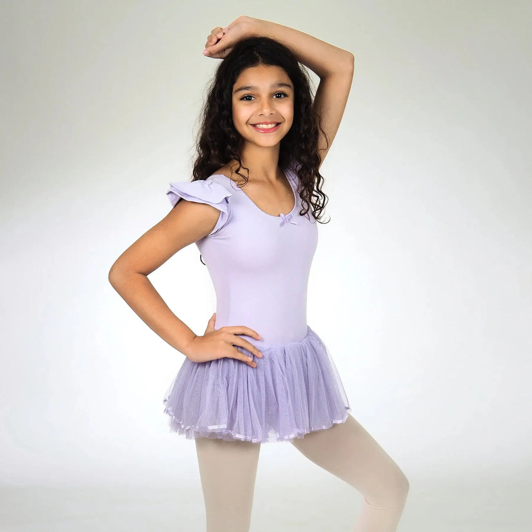 FLUFF | Flutter Sleeves Dress - Lavender