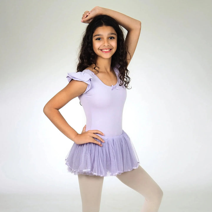 FLUFF | Flutter Sleeves Dress - Lavender
