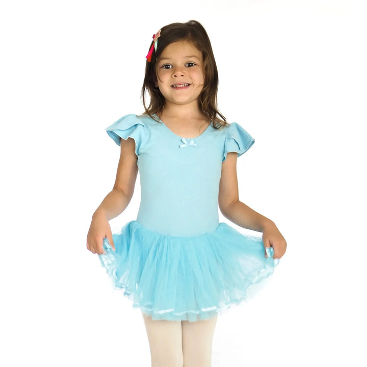 SNOW | Cap Sleeves Tutu Dress - Light Blue