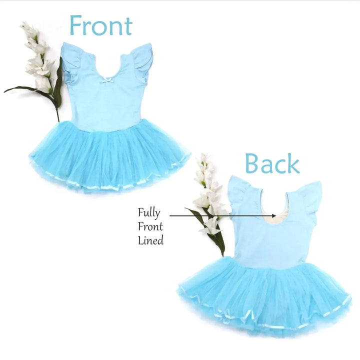 SNOW | Cap Sleeves Tutu Dress - Light Blue