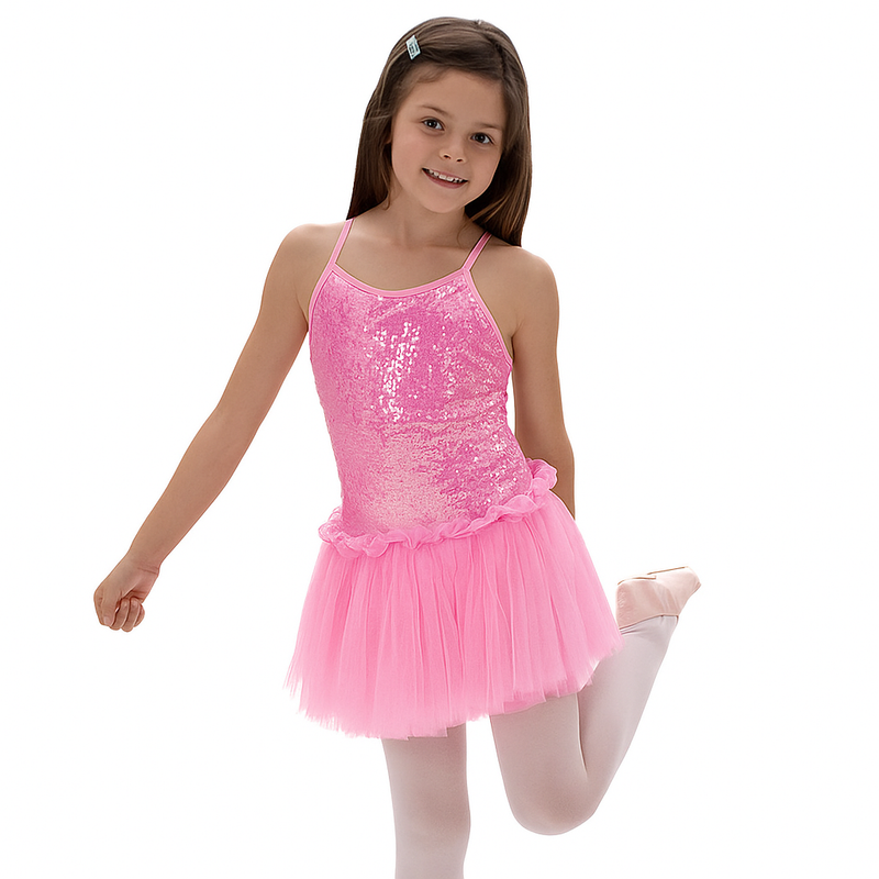 Camisole Sequin Performance Leotard dress