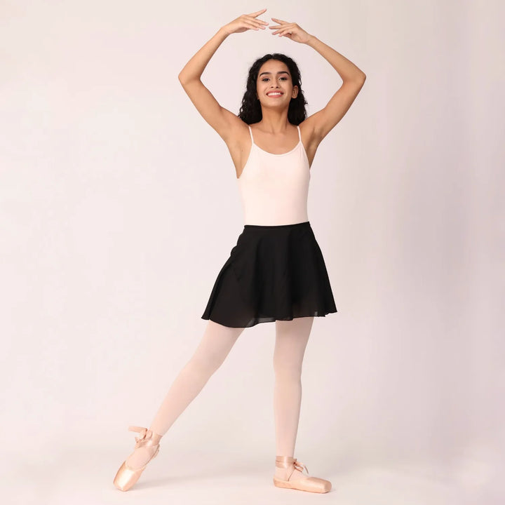 Elastic Waist Band Skirt - Black