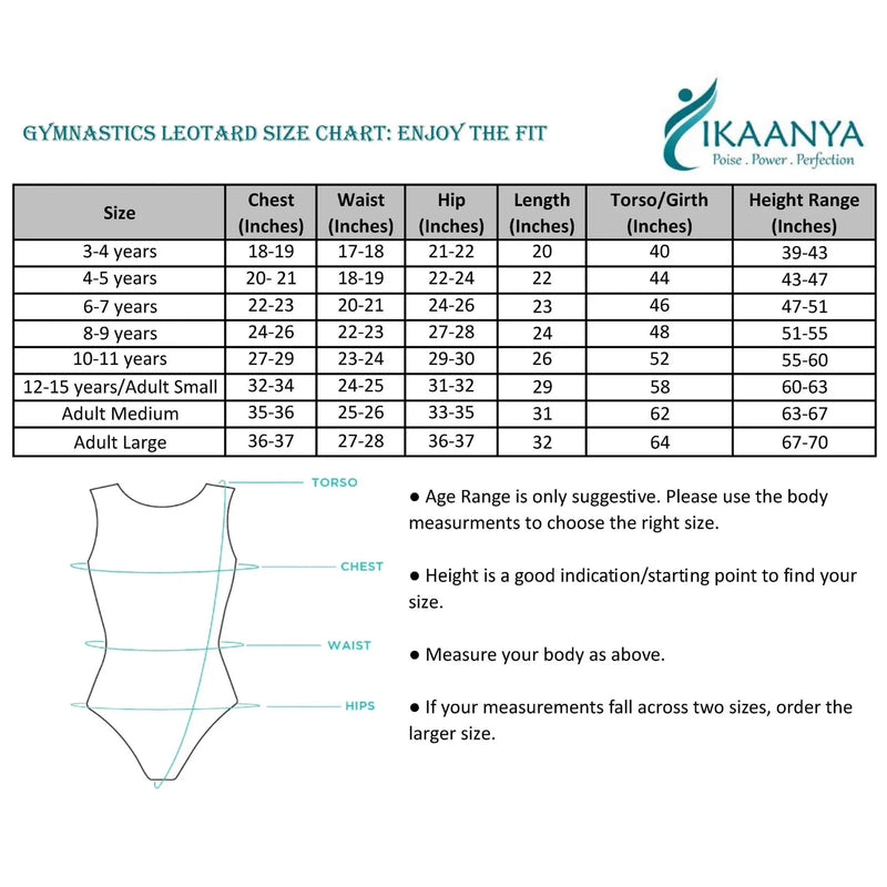 Leotards Gymnastics Sparkle & Shine Leotards IKAANYA