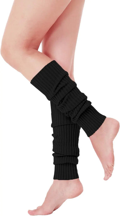 IKAANYA  Accessories Women 80s Ribbed knitted Leg Warmers