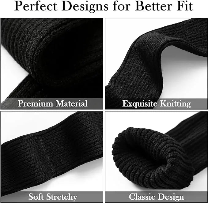 IKAANYA  Accessories Women 80s Ribbed knitted Leg Warmers