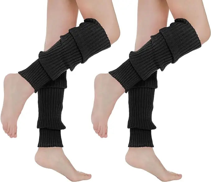 IKAANYA  Accessories Women 80s Ribbed knitted Leg Warmers
