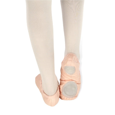 IKAANYA   Ballet Pink Canvas Split Sole Ballet Flats with String