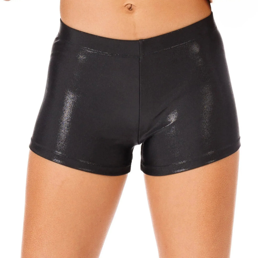 Metallic Dance Shorts - Black