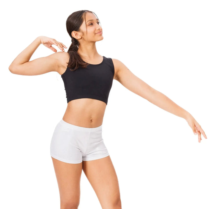 Metallic Dance Shorts - Silver