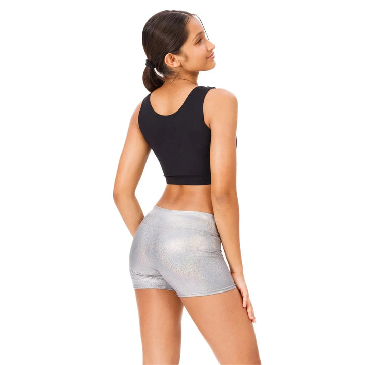 Metallic Shorts - Grey