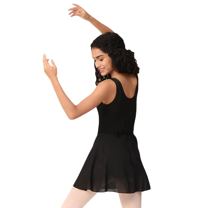 Combo - Luna Tank Leotard, Wrap around Skirt and Convertible Tights - Black