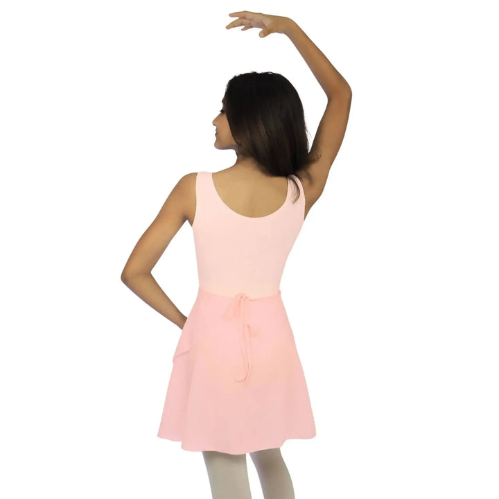 Combo - Luna Tank Leotard, Wrap around Skirt and Convertible Tights - Peach