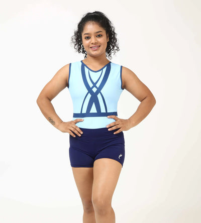 IKAANYA  Combo Criss Cross Key Hole Leotard and Shorts Combo 3099.00