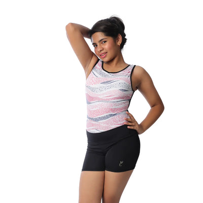 IKAANYA  Combo Dots Leotard with Shorts