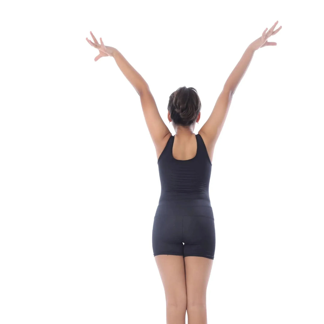 Combo - Grid Leotard and Matte Shorts