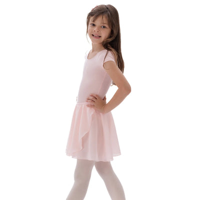 IKAANYA  Combo Short Sleeve Leotard with Elastic Skirt