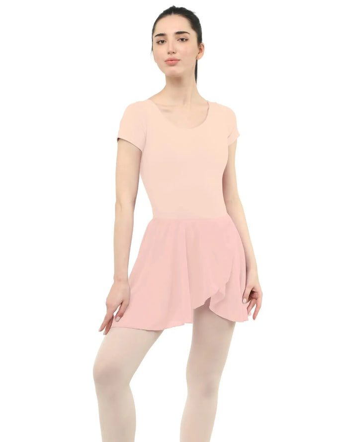Combo - Belle Leotard and Elastic Skirt - Peach